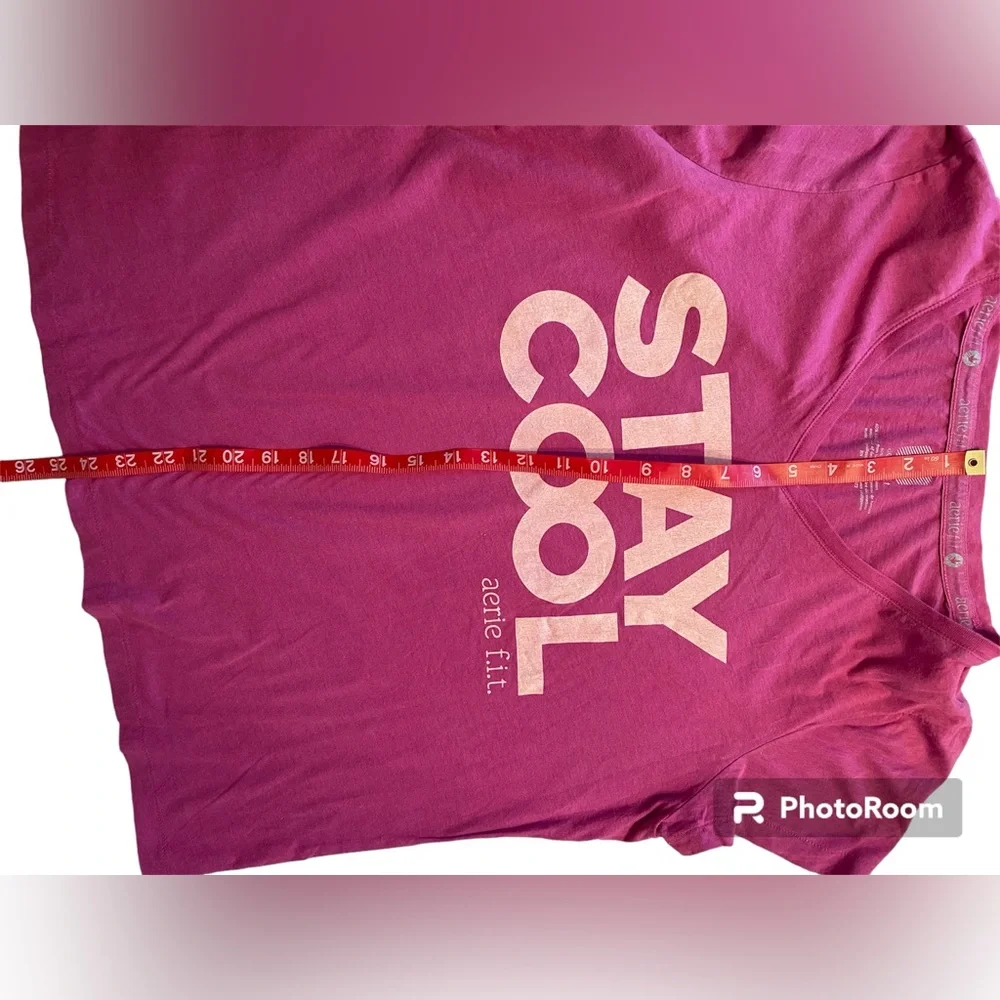 Aerie Fit T-Shirt Pink Size xl - Picture 4 of 7
